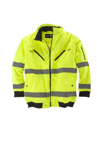 Abraxas Arbeits-Jacke/Weste in Übergröße, gelb, Größe:5XL