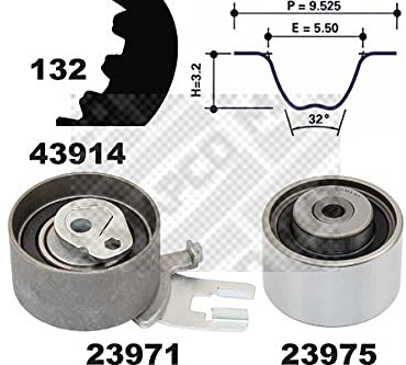 MAPCO Zahnriemensatz 23914