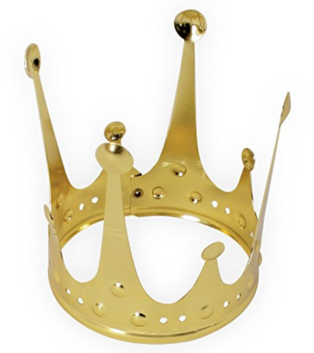 Krone Gold, elegant, Metallkrone, Krönchen, Prinzessinnenkrone, Märchen (Modell M)