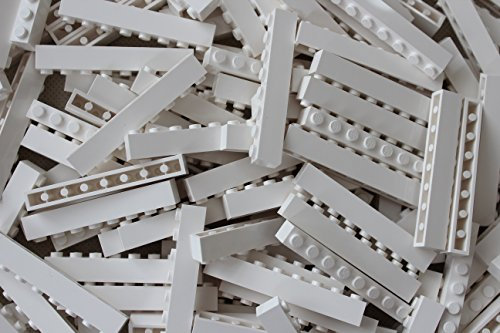 LEGO Bricks: White 1x8. Part 3008 (X 25)