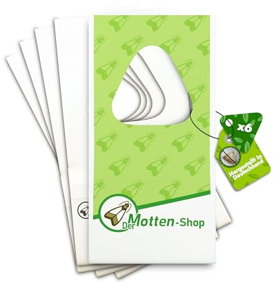 Der Motten-Shop, 6 Karten à 5 Lieferungen, Schlupfwespen gegen Kleidermotten, biologische & nachhaltige Mottenbekämpfung, Umweltfreundliche und giftfreie Alternative zu Mottenkugeln oder Mottenspray