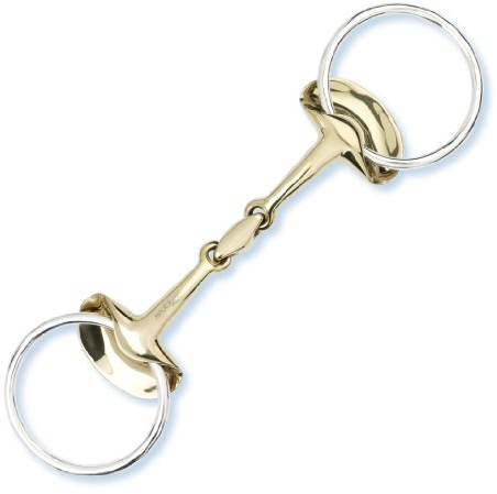Stübben Gebiss 2262 Golden Wings Trense doppelt gebrochen - 12,5 cm - 14 mm - Sweet Copper