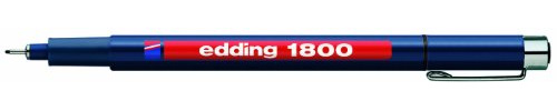 edding 1800 profipen - blue - 10 pens - line width 0.7 mm - fineliner pen for precise writing, sketching and technical drawing - fine, metal-encased nib - suitable for use with rulers and stencils