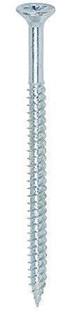 TIMCO Twin-Threaded Woodscrews - PZ - Double Countersunk - 12 x 3 1/2 - Zinc Plated - Box of 100