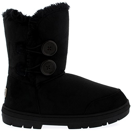 Snow Boot , Damen Schneeschuhe , Schwarz - schwarz - Größe: 40 (7 UK)