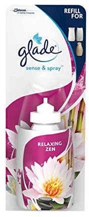 Glade Sense & Spray Air Freshener Refill, Motion Activated Automatic Room Spray and Odour Eliminator for Home, Relaxing Zen, 18ml