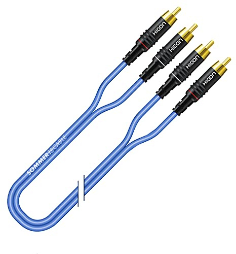 SOMMER CABLE SC Onyx 2025 MKII 5m Stereo RCA Cinch-Kabel ORIGINAL inkl HI-CM06 Stecker | ON81-0500-BL