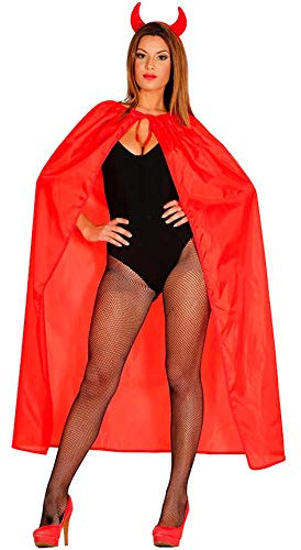 Guirca 18635.0 Umhang Samt mit Kapuze, Unisex - süß, Solide, rot, Talla única