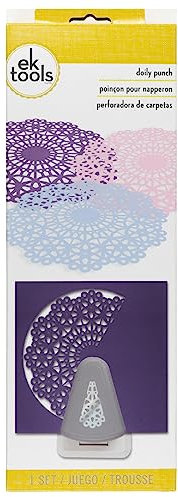 EK Tools Spitzendeckchen Starter Punch Kit, grau, 7.01 x 32.31 x 11.81 cm