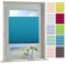 ourdeco® Plissee / 100 x 150 cm (Breite x Höhe) Blue Lagoon/lichtdurchlässig, Blickdicht/verspannt/zum Klemmen und Montage ohne Bohren