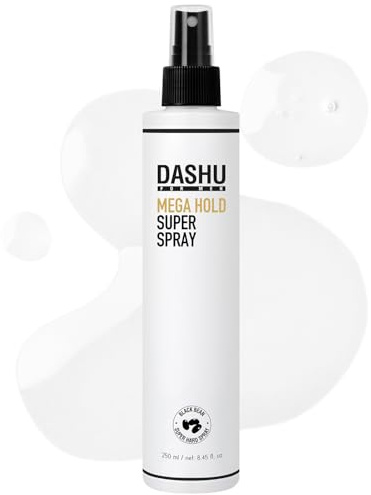 DASHU Mega Hold Super Spray Extra Starker Halt, Beugt Trockenheit Vor, Rein Natürliche Inhaltsstoffe 8,45 Fl Oz (250 Ml)