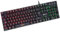 KLIM Dash - FRENCH AZERTY - NOVITÀ - Tastiera meccanica a basso profilo con interruttori rossi per professionisti sofisticati e gamers - Colori RGB - Telaio in metallo - Personalizzazione completa