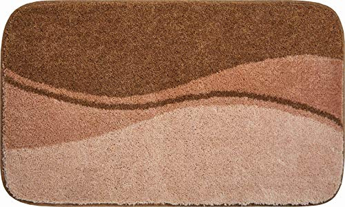 Linea Due Badteppich, 100% Polyacryl, superweich, 60 x 100 cm, Beige