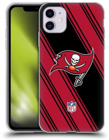 Head Case Designs Offizielle NFL Streifen Tampa Bay Buccaneers Artwork Gel Handyhülle Hülle [Militärischer Schutzgrad] Kompatibel mit Apple iPhone 11