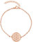 Nuoli® Lebensblume Armband Damen Rosegold (15 + 5cm verstellbar) Armkette für Frauen & Mädchen mit Blume des Lebens Anhänger