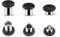TOMSIN Palillos de repuesto 6 en 1, palancas de mando magnéticas intercambiables para Xbox One Elite Controller Series 1