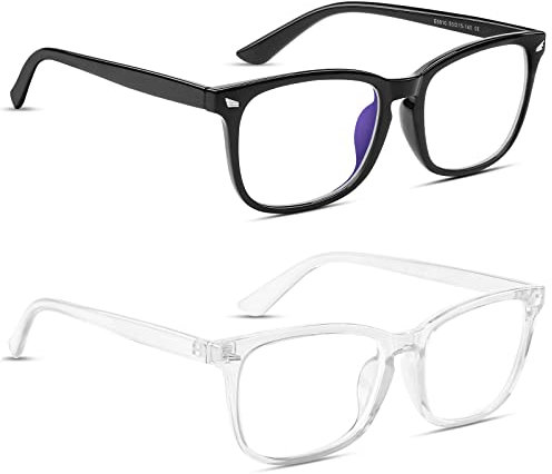 COOLOO Blue Light Blocking Glasses, Gaming Computer Glasses Anti Glare Headache Eyes Strain Glasses with Blue Light Filter, Super Light Weight Fashion