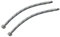 AERZETIX - C51100 - Satz von 2 Schlauchleitungen für mischbatterie weiblich 1/2'' - männlich M10 - länge 300mm - flexible verbindung badezimmer küche - flexibel sanitärarmatur - armaturenschlauch