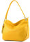 modamoda de - T154 - Borsa a tracolla in pelle, Giallo sole 2021, m
