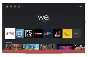 Loewe We. See 55 Coral red Fernseher, 55 Zoll, Entwickelt in Deutschland, Smart TV, Ultra HD Display, HDR10, Dolby Atmos, Streaming Dienste