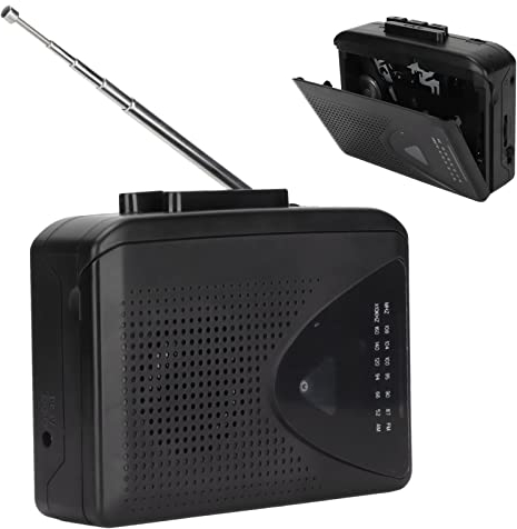 Annadue Reproductor de Cassette Portátil, Dispositivo de Música de Estilo Clásico, Grabador de Cinta, Grabadora de Cassette, Cinta de Cassette de Música de Audio a Reproductor Convertidor Digital