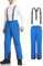 AOLI RAY Herren Skihose Snowboardhose Trägerhose Wasserdicht Gefüttert Winddicht Outdoorhose mit Abnehmbar Träger Klein Blau L