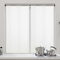 DALINA Textil - Cortina Cocina translúcida 45x120cm, Visillo para Cocina, Comedor, Marco de Puerta 2 Pieza Tejido Gasa Finas Diseño Milrayas 45x120cm Blanco
