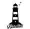 Generisch Leuchtturm Küstenkind Aufkleber Sticker Light Koralle Sylt Möve Schiff 10x6cm Farbe: Schwarz