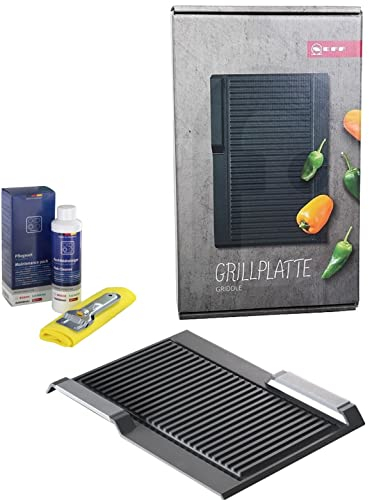 Piastra grill bistecchiera ghisa induzione FlexInduct compatibile con Neff Z9416X2 17000339 incluso kit vetroceramica