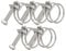 32-36mm Double Wire Hose Clamps, 201 Stainless Steel Hose Clips, Universal Plumbing Pipe Tube Fastener Adjustable Hose Hoop (Pack of 5)