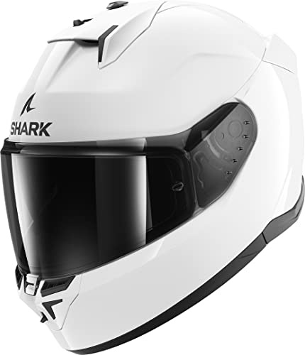 SHARK, Integraler Motorradhelm D-SKWAL 3 BLANK White WHU, M