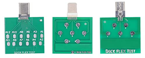Port Test Board Kit, Type C Micro IP Data Cable Socket Tester, PCB Phone Interface Detection Boards for Mobile Phone Maintenance