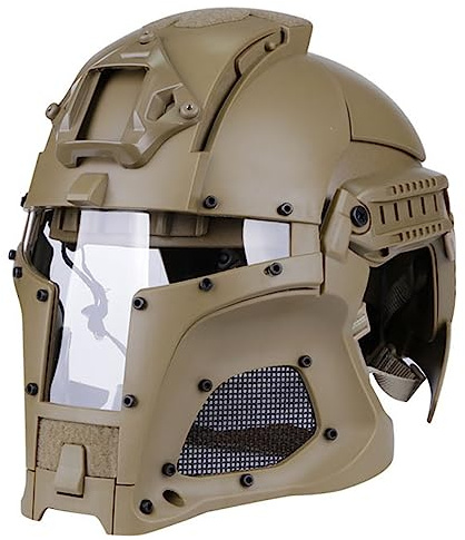 ACEXIER Taktischer Militär Ballistischer Helm Seitenschiene NVG Shroud Transfer Base Army Combat Airsoft Paintball Vollgesichtsmaske Helm