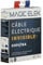 MAGIC ELEK - Câble électrique invisible ultra plat 10M 230V/16A – 3 LIGNES - disparaît sous peinture, papier peint, carrelage… Fini les goulottes passe câble…