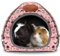 RANYPET Meerschweinchen Betthöhle Gemütliches Hamsterhaus Großes Versteck für Zwergkaninchen Igel Bartagamen Winternest Hamsterkäfig Zubehör