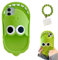 Shark Slide Handyhülle, 2023 Neue lustige Handyhüllen, süße Hai Hausschuhe Handyhülle, hässliche Handyhüllen für iPhone 15/14/13/12/11 (15plus, Big Eyes)