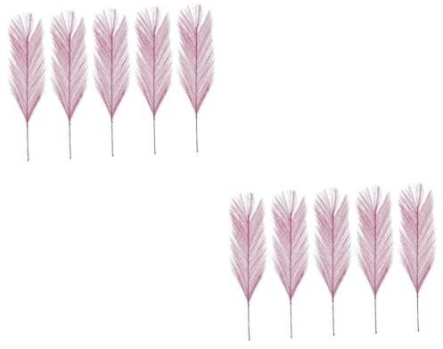 Warmhm 100 Stück Simulierte Pteris- Künstliche Blumenarrangements Girlanden- Künstlicher Blumenstrauß Pampas-Blumenarrangement Künstliche -Farnpflanze Künstlicher