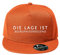 DELUNO Die Lage ist besäufniserregend Cap Reine Farbe Baseboard Baseballkappe Kappe Mütze Neon Orange (Cap-540-Orange)
