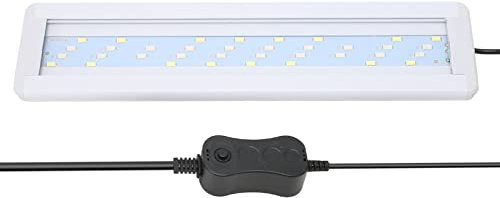 Lampe d'aquarium, 3 Modes de Couleur Éclairage d'aquarium LED 4 Rangées Résistant aux éclaboussures Dissipation Thermique Rapide et Stable avec Support Extensible pour Plantes