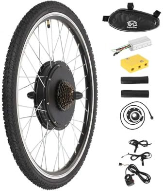 Trintion 26 Electric Bike Conversion Kit, 48V 1500W EBike Wheel Kit, Electric Bike Front/Rear Conversion kit Motor E-bike Conversion kit