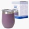 EST 2012 UBERSTAR BARWARE & GIFTS Sassy Stainless Steel Insulated Travel Wine Tumbler/Hot or Cold Drinks/Double Walled Cup 350ml / Cup with Lid Wine Water Coffee Cocktails (Mauve)