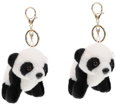 CIYODO Lot De 2 Porte-clés En Forme D'animaux Mignons Pour Femmes Porte-clés De Voiture Pendentif Décoratif Pour Porte-clés En Peluche