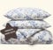 Amqua Mako Satin Bettwäsche 135x200 cm | Satin Bettwäsche Set mit Floral Blumenmuster | Aesthetic Hotelbettwäsche CARA