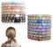 17 Stück Haargummi Damen HXC Haargummis Mädchen Elastische Zopfgummis Ohne Metall Geflochten Haargummi Armband für Damen für Dünnes Dickes Mittleres Langes Haar (Blau-Mehrfarbig)