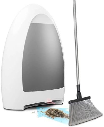 Vacú sin toque de polvo automático, aspiradora de lata de cable de 1000 W con sensores automáticos, 3.6l caja de polvo grande, lata de basura eléctrica de barbería para el cabello de salón de salón