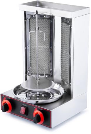 EASYROSE Gas Vertical Rotisserie Grill – Perfect for Shawarma, Kebabs, Gyros & Tacos – Ideal for Parties,Catering, Restaurants, Pubs & Food Halls