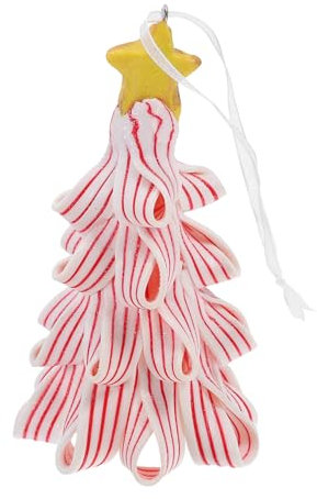 Mobestech Christbaumschmuck Feiertagstischdekor Dekorativ Weihnachtsdekoration Keramik Geformt Weihnachtsbaumschmuck Urlaubsdekor Beschreibung Flitter Für Rustikal Groß Mini Weiß Polymer-ton