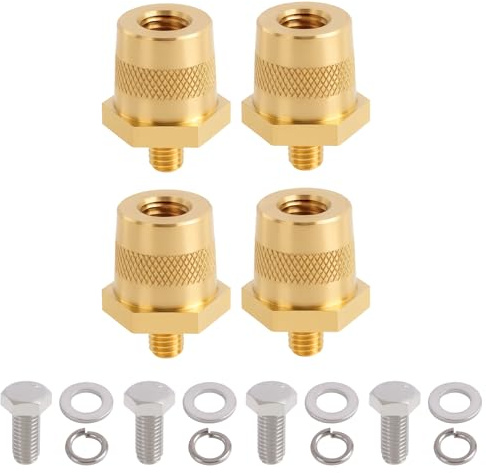 4 PCS Coppia di Adattatori Per Poli Della Batteria, Morsetti Batteria Auto, Terminale Batteria M8, Morsetto Batteria Auto Universale, Attacco Batteria Auto per Auto, Moto, Barca, Camper