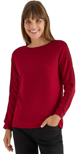 Cecil Shirt mit Gallonstreifen Beaujolais red S