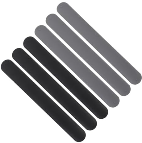 STOBAZA 6 Stück Geschenkpapierhalter Silikon Metall Aufbewahrungsklammern Klappclips für Geschenkpapierrollen und Kabelhalterung Platzsparend für Weihnachtsdeko und Geschenkverpackung